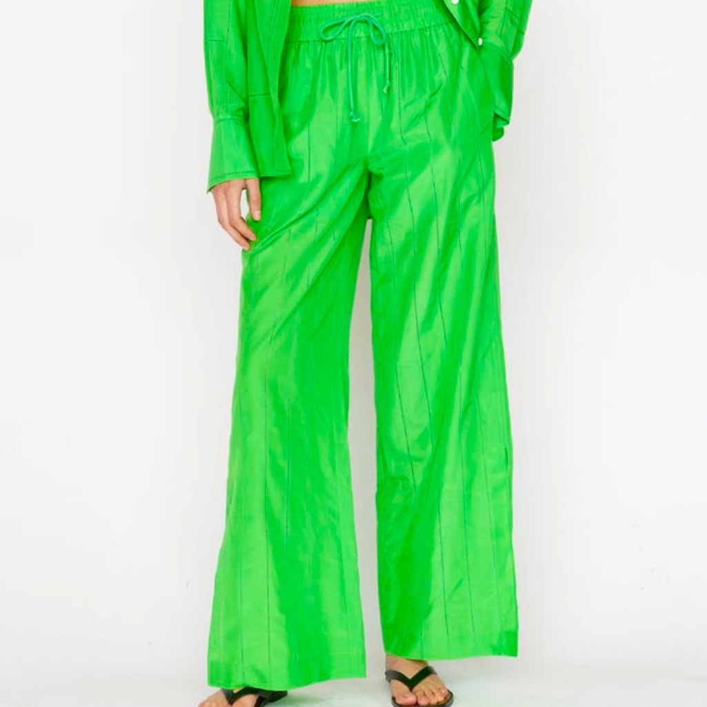New Frame Cotton & Silk Drawstring Lounge Pants
